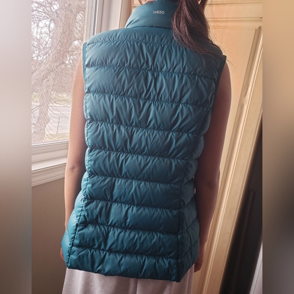 Eddie Bauer Women's Teal Puffer Vest XS 80% Down - Picture 11 of 11
